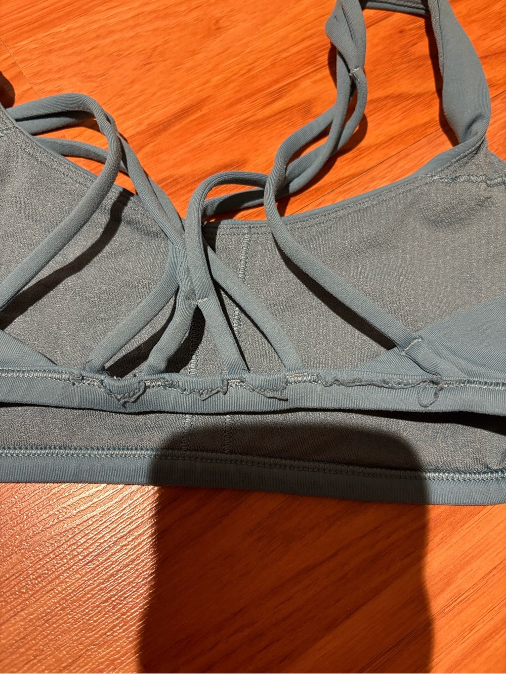 lululemon athletica Strappy Scoop Sports Bra - Slate Blue - Picture 4 of 8
